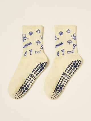 Vintage Summer Grip Socks