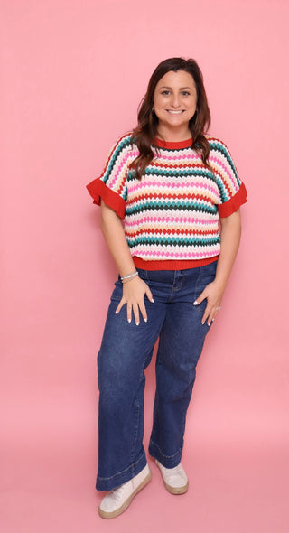Marlowe Stripe Knit Top