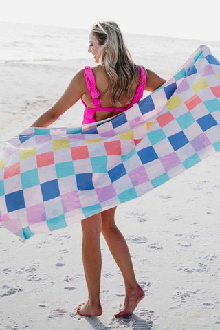 Check Yes Floral Quick Dry Towel
