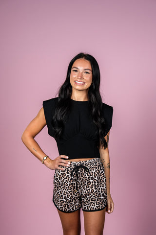 Safari Chic Leopard Everyday Shorts