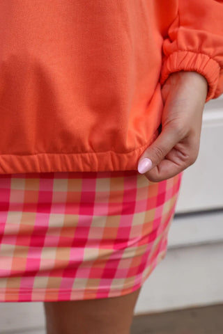 Golden Hour Gingham Skort