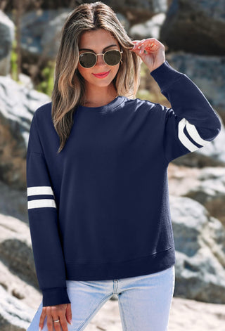 PRE ORDER - Game Day Stripes Crewneck