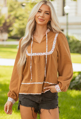 PRE ORDER - Harvest Bloom Peasant Top