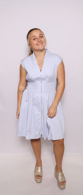 DROP SHOULDER MINI DRESS