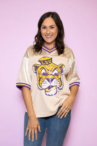 LSU Vintage Sequin Design Jersey