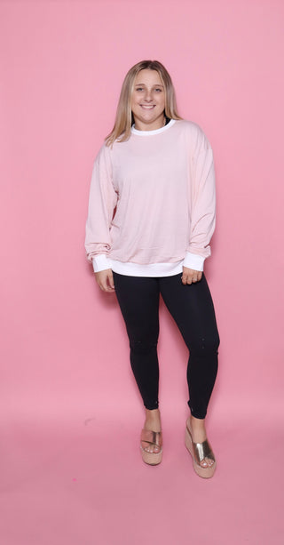 The Ella Stripe Contrast Top