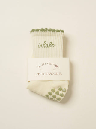 Inhale Exhale Grip Socks
