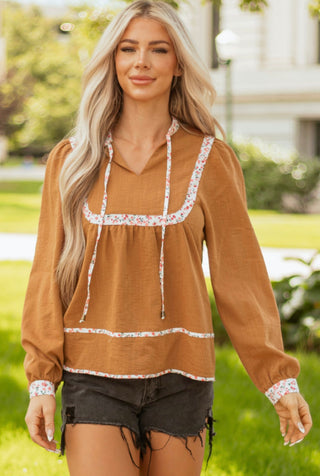 PRE ORDER - Harvest Bloom Peasant Top