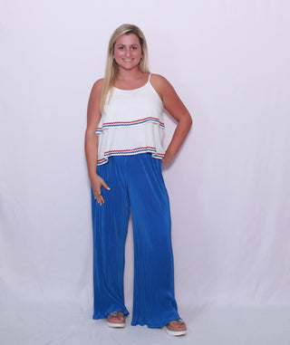 DOUBLE LAYERED WOVEN LINEN CAMI TOP