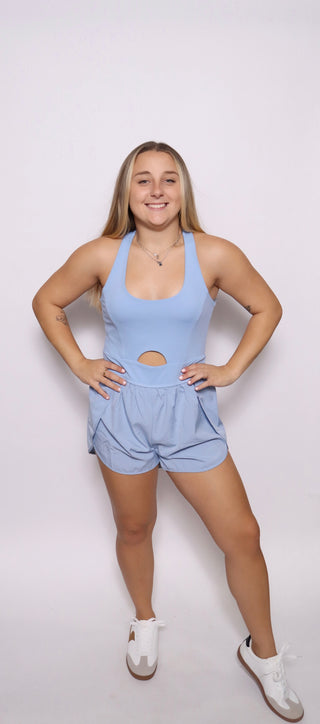 Front Cutout Romper Activewear