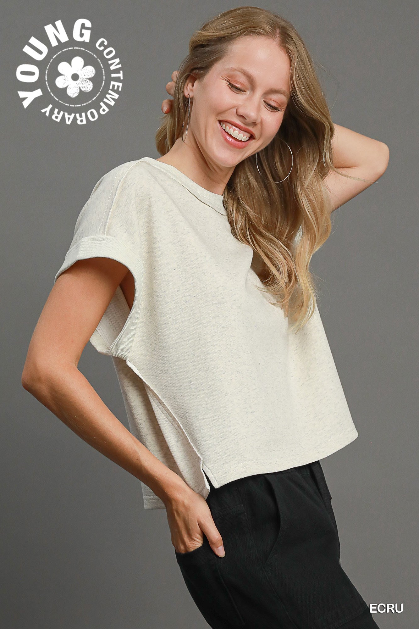French Terry Cropped Top