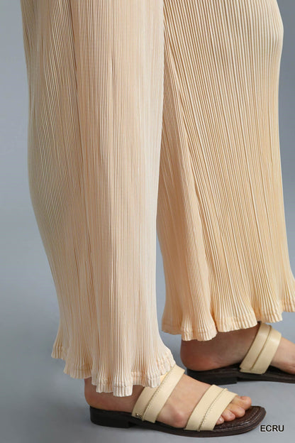 Sun Kissed Pleated Wide Legged Pants