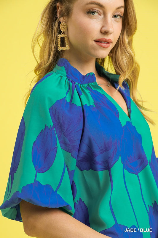 Floral Print Blouse