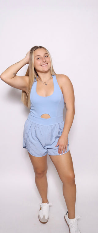 Front Cutout Romper Activewear