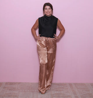 Floral Jacquard Pants