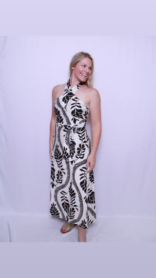 Island Halter Maxi Dress