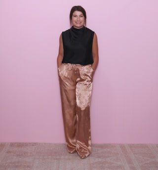 Floral Jacquard Pants
