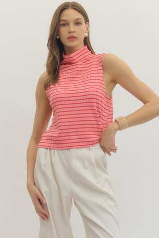 Strawberry Check Top