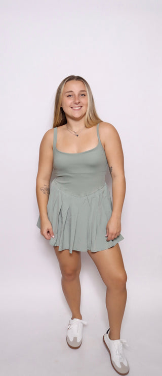 Pleated Skirt Activewear Dress