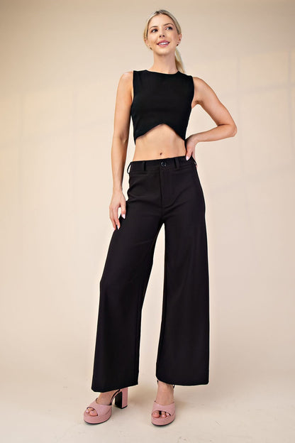 Crop Wide-Leg Pants