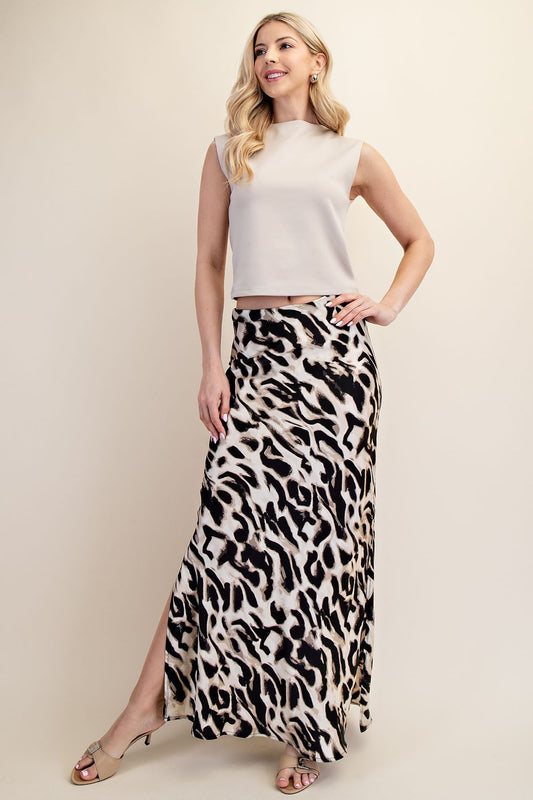 Side-Slit Maxi Skirt