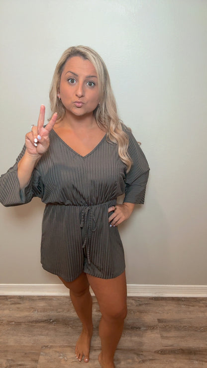 Lightly Loved Gray Romper