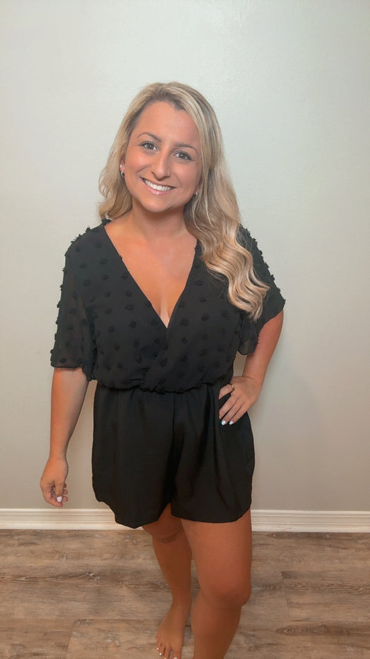 Lightly Loved Black Romper