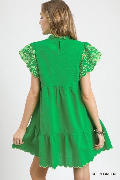 Scallop Hem Dress