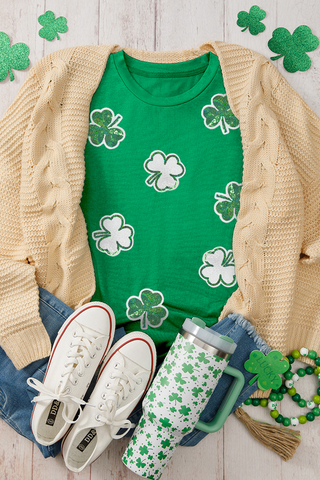 St Patricks Day Clover Tee