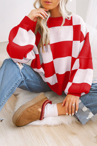 The Sweetheart Check Sweater
