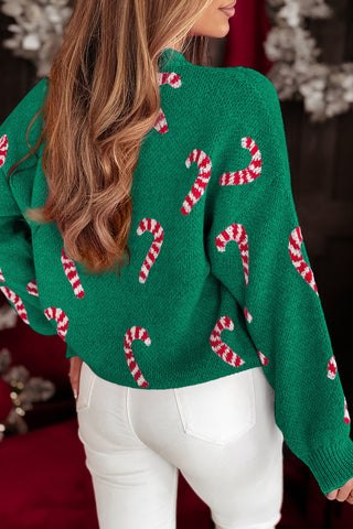 Candy Cane Wishes Sweater