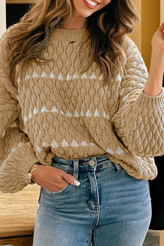 The Golden Hour Cable Knit Sweater