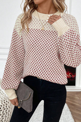 Cozy Classic Lantern Sleeve Sweater