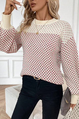 Cozy Classic Lantern Sleeve Sweater