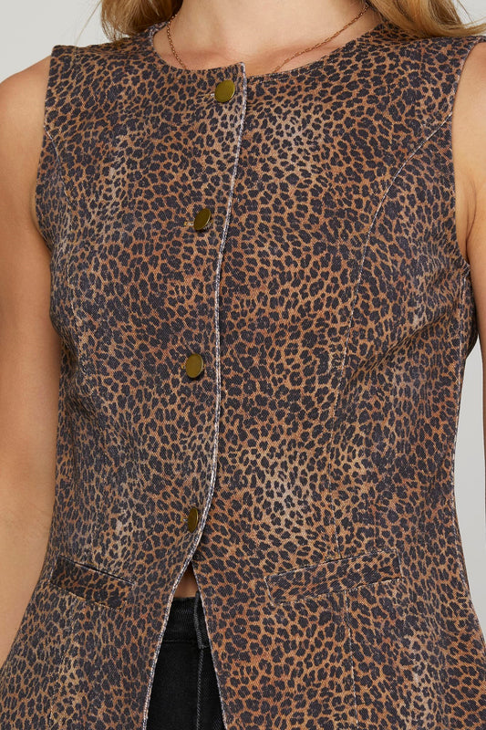Savannah Chic Button-Up Vest