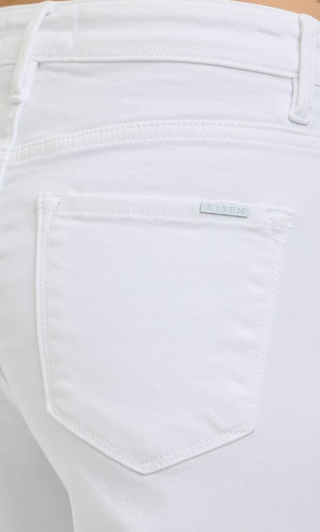 RISEN Whitewash Wide-Leg Jeans