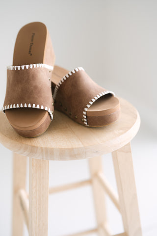 Woven Whisper Tan Wedge