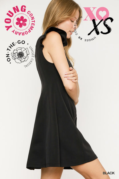 Luxeknit Button-Down Mini Dress