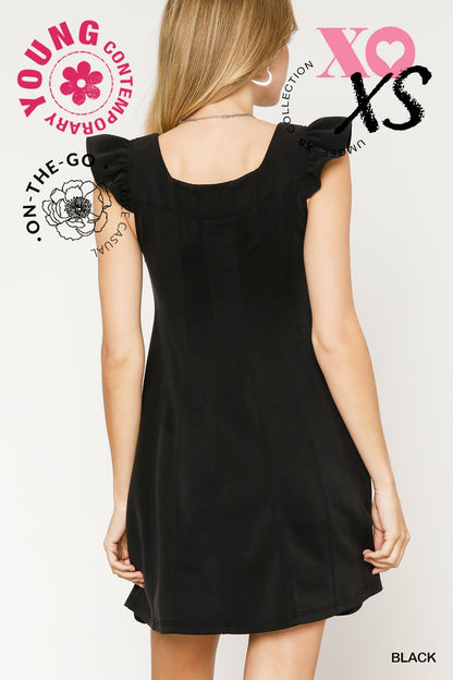 Luxeknit Button-Down Mini Dress