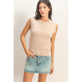 Blush Breeze Knit Tank