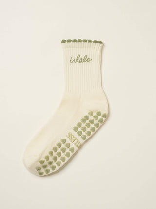 Inhale Exhale Grip Socks