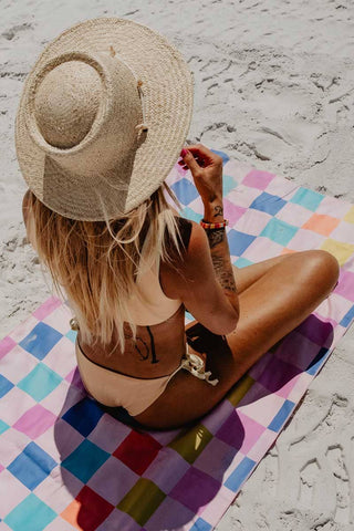 Check Yes Floral Quick Dry Towel