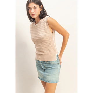 Blush Breeze Knit Tank