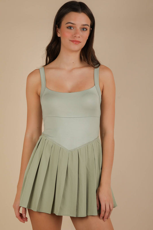 Pleated Skirt Activewear Dress