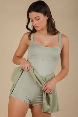 Pleated Skirt Activewear Dress