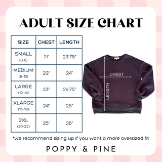 Iced Coffee + Grading in Progress Poppy & Pine Sweatshirt