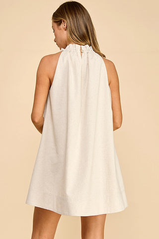 Coastal Cream Linen Dress