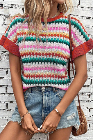 Marlowe Stripe Knit Top