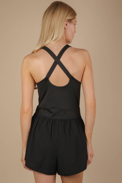 Front Cutout Romper Activewear