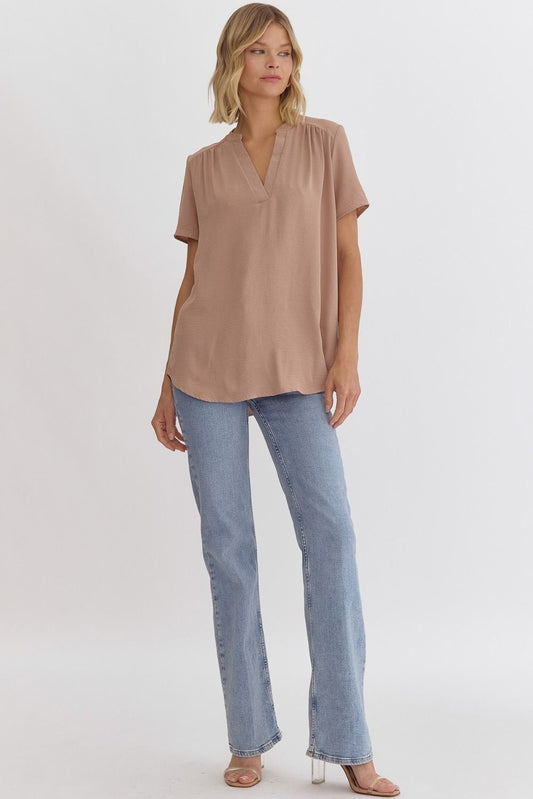 Entro Solid V-neck